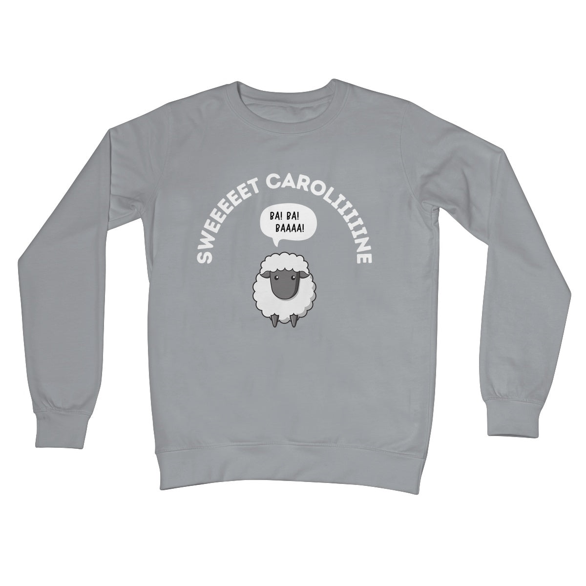 Sweet Caroline Jumper - Steel Grey - Funny Jumper