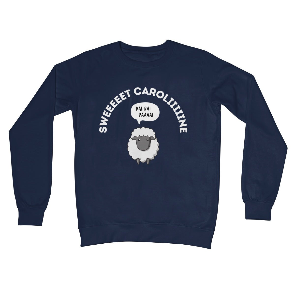 Sweet Caroline Jumper - Oxford Navy - Funny Jumper