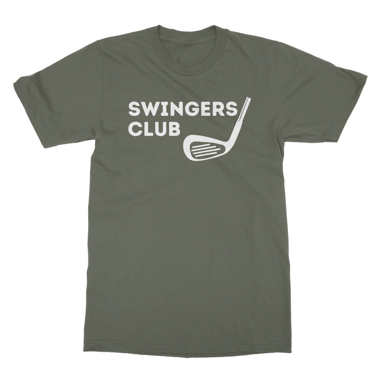 Swingers Club T-Shirt - Military Green - Funny T-Shirt