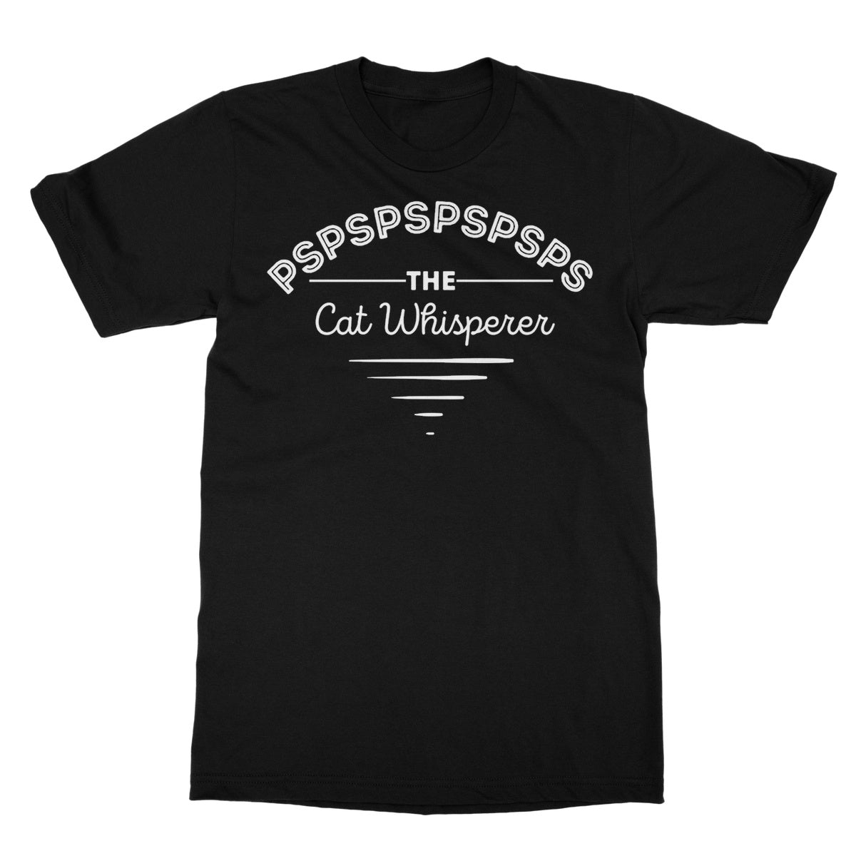 The Cat Whisperer T-Shirt - Black - Funny T-Shirt
