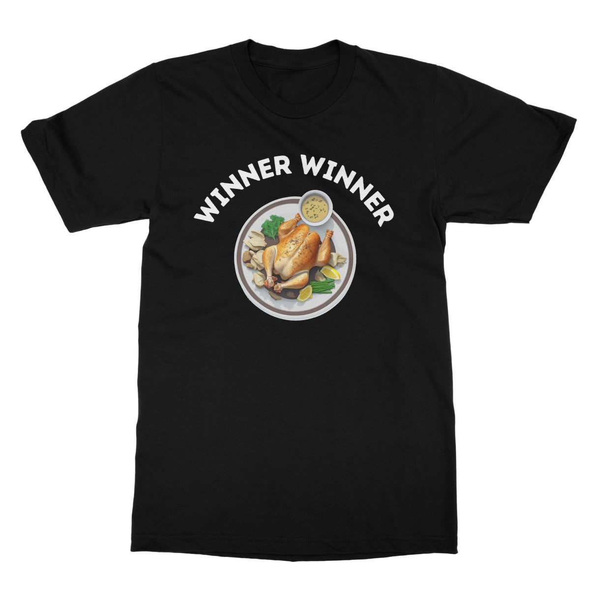 Winner Winner Chicken Dinner T-Shirt - Black - Funny T-Shirt