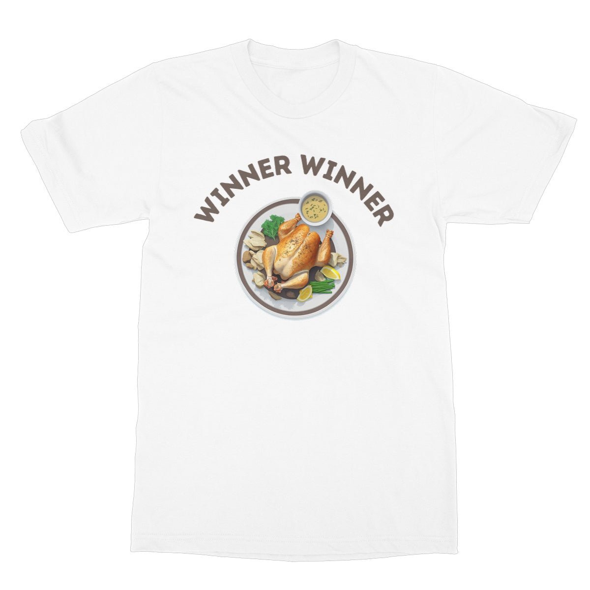 Winner Winner Chicken Dinner T-Shirt - White - Funny T-Shirt