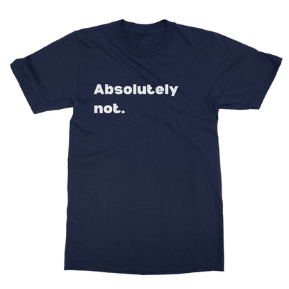 absolutely not t shirt navy