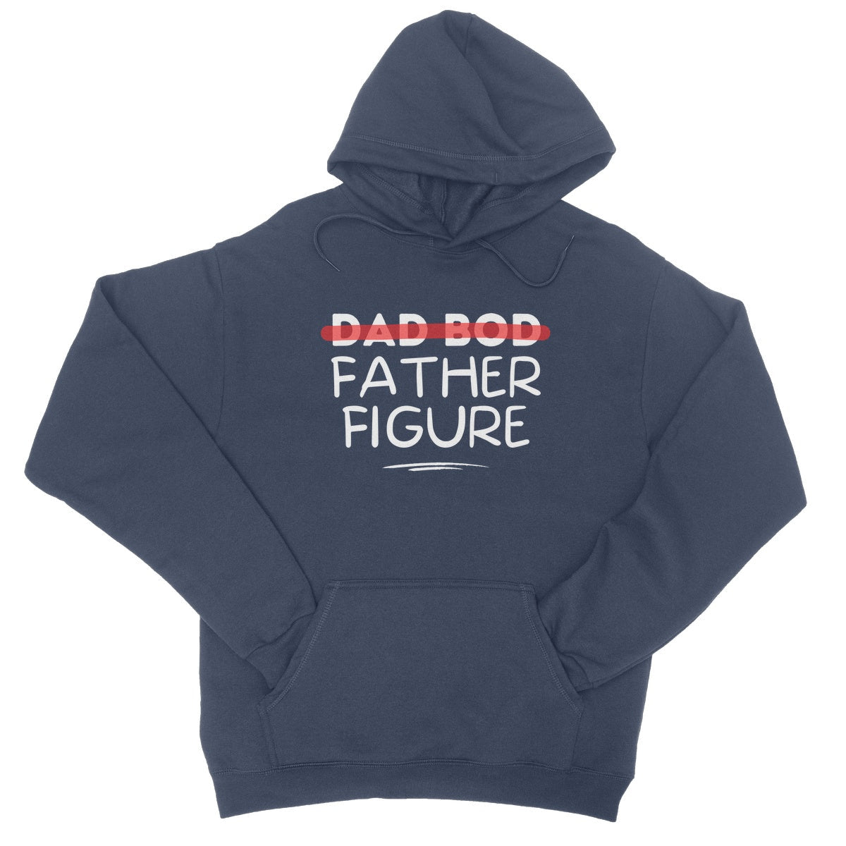 dad bod father figure hoodie navy