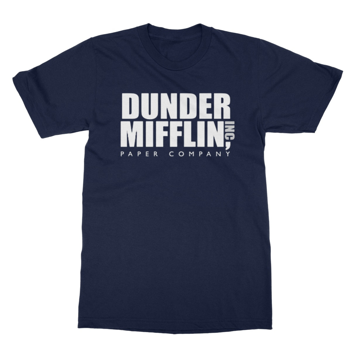 dunder mifflin t shirt navy