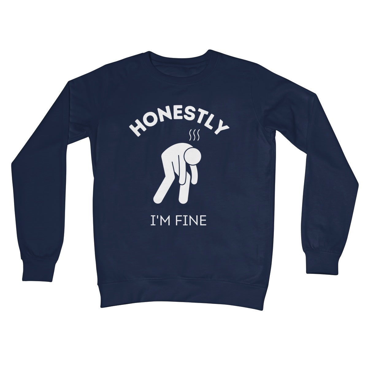 honestly I'm fine jumper navy