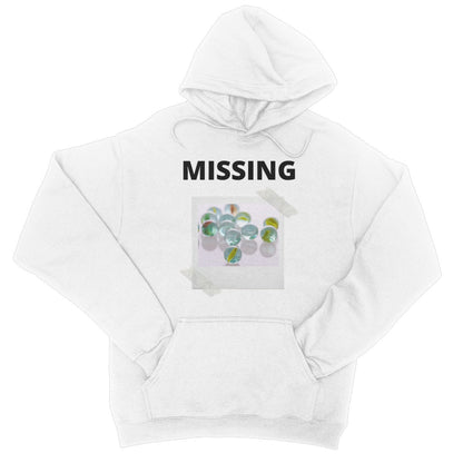 lost my marbles hoodie white