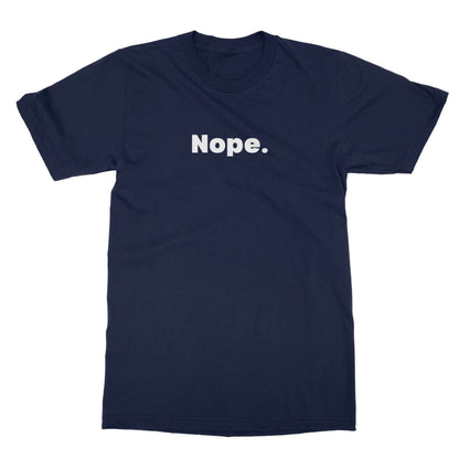 nope t shirt navy