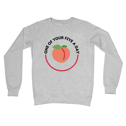 One Of Your Five A Day Jumper - Heather Grey - Funny Jumper