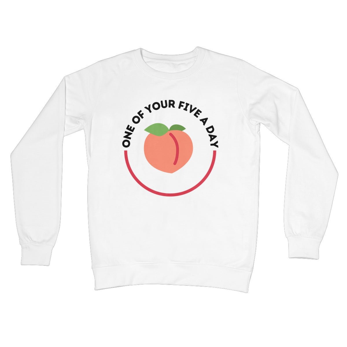 One Of Your Five A Day Jumper - Arctic White - Funny Jumper