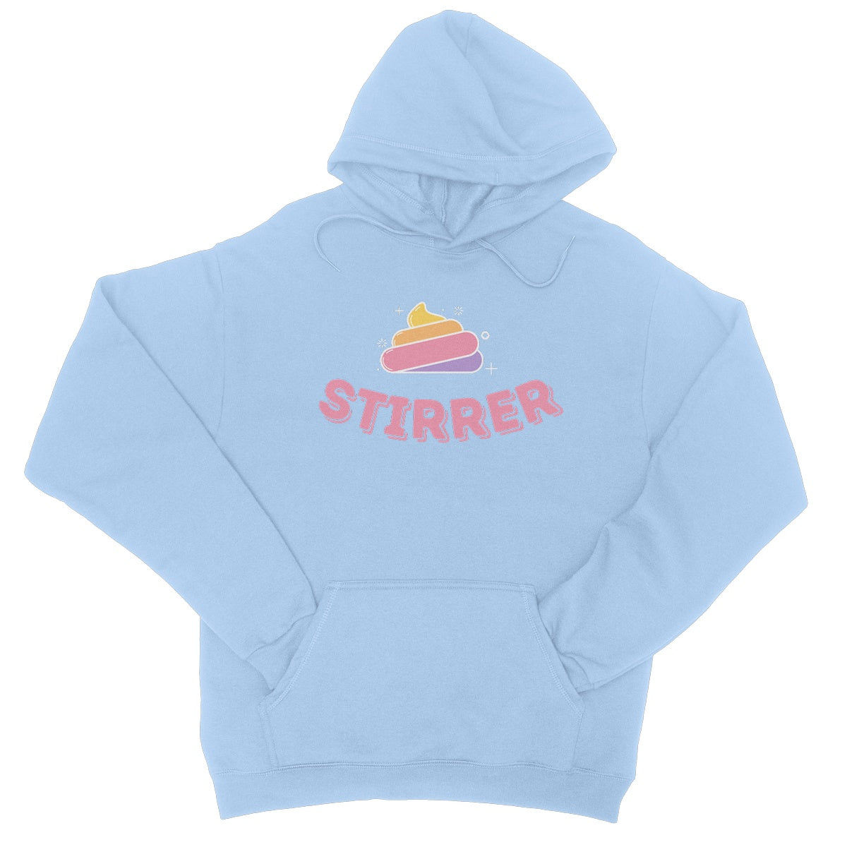 shit stirrer hoodie blue