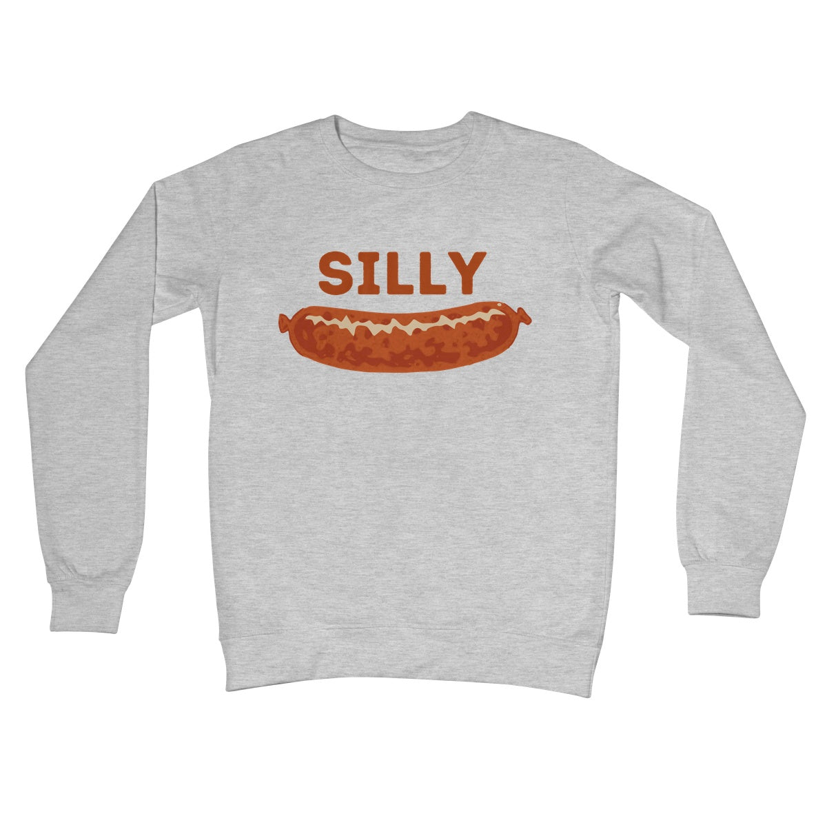 silly sausage jumper light grey