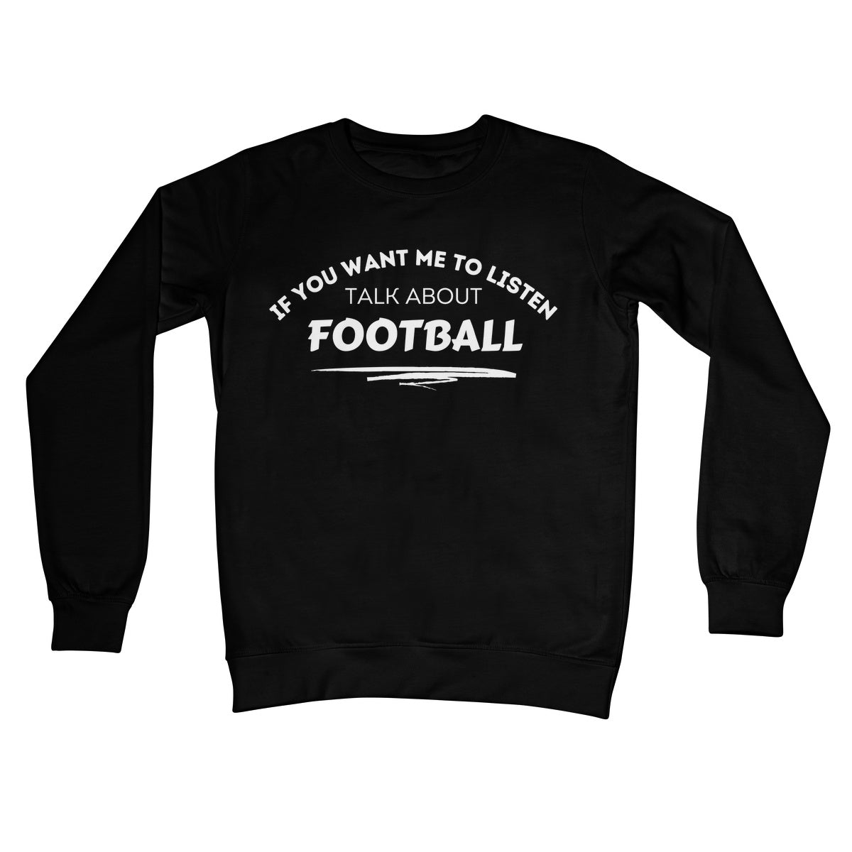 talk about football jumper black