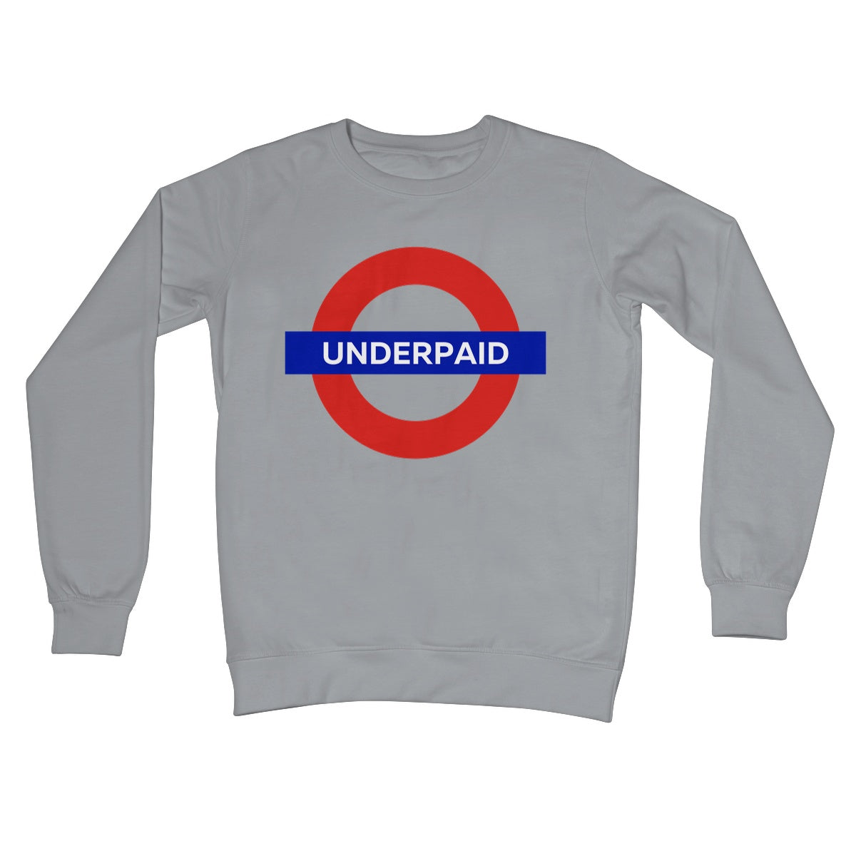 underpaid jumper grey