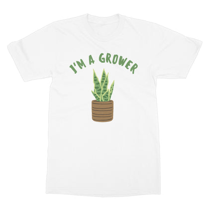 I'm a grower t-shirt white