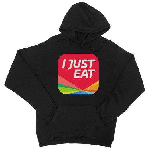 I just eat t hoodie black