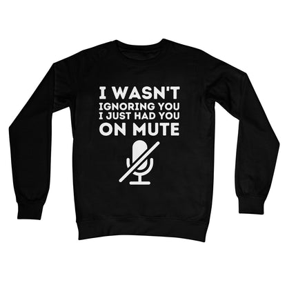 I just had you on mute jumper black