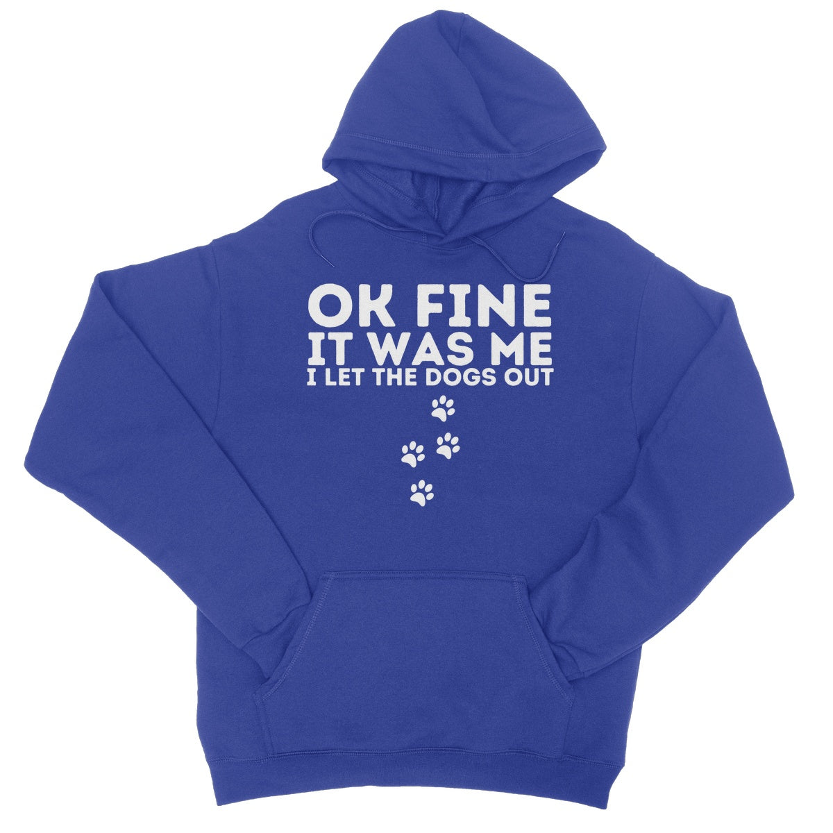 I let the dogs out hoodie blue