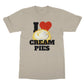 I love cream pies t shirt sand