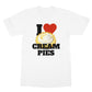 I love cream pies t shirt white