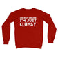 I'm not drunk I'm just clumsy jumper red