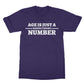 age is just a number t shirt purple
