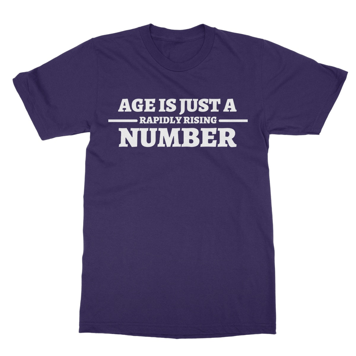 age is just a number t shirt purple