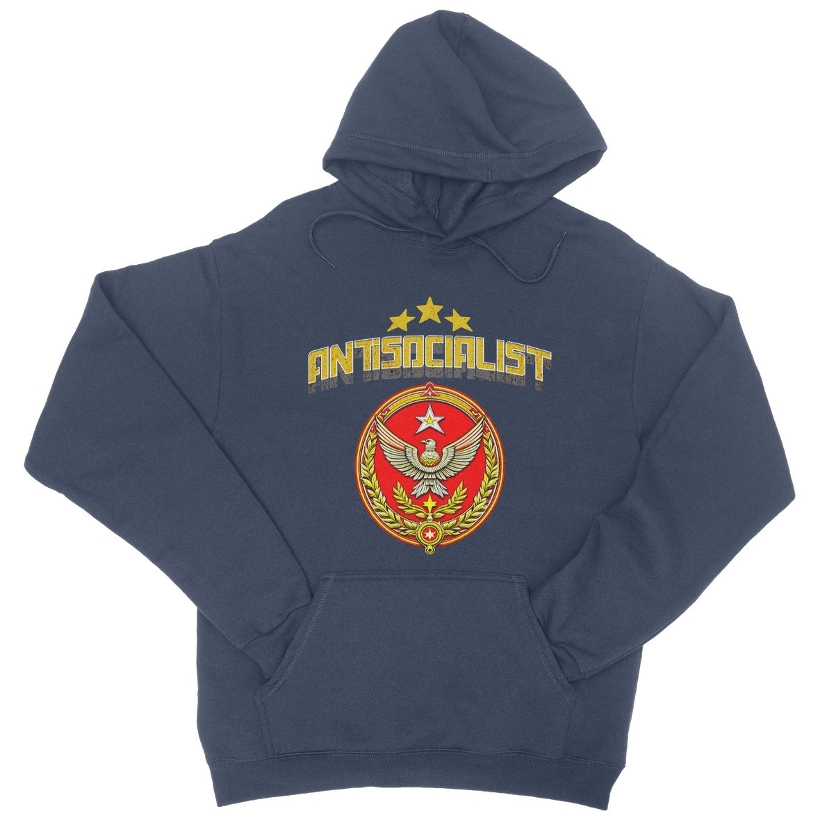 antisocialist hoodie navy
