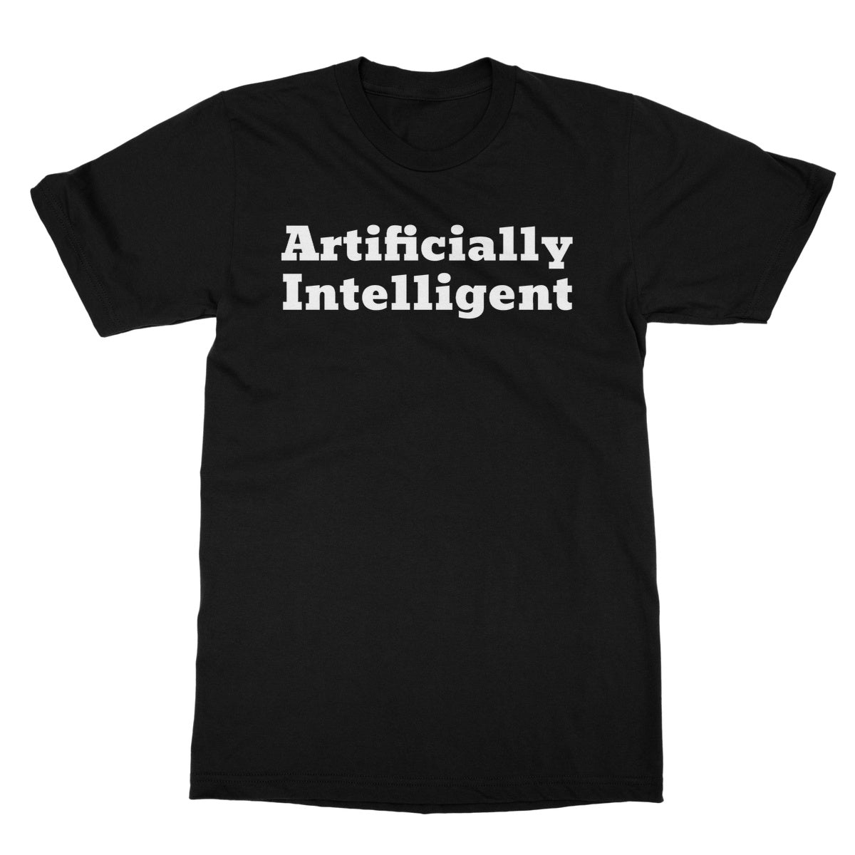 artificially intelligent t shirt black