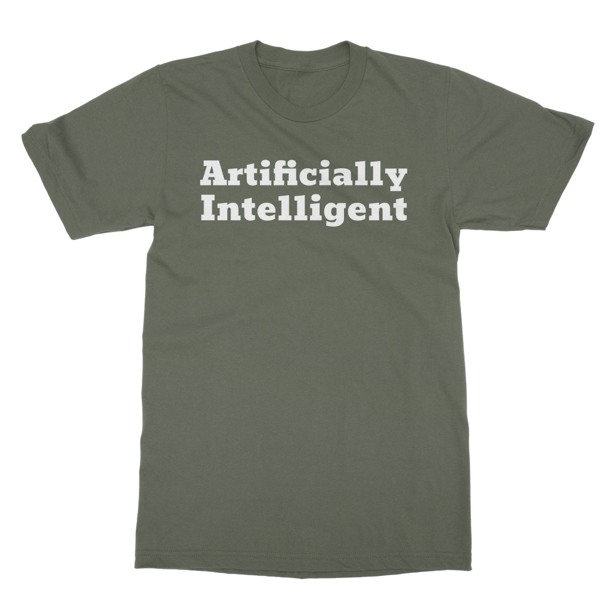 artificially intelligent t shirt green