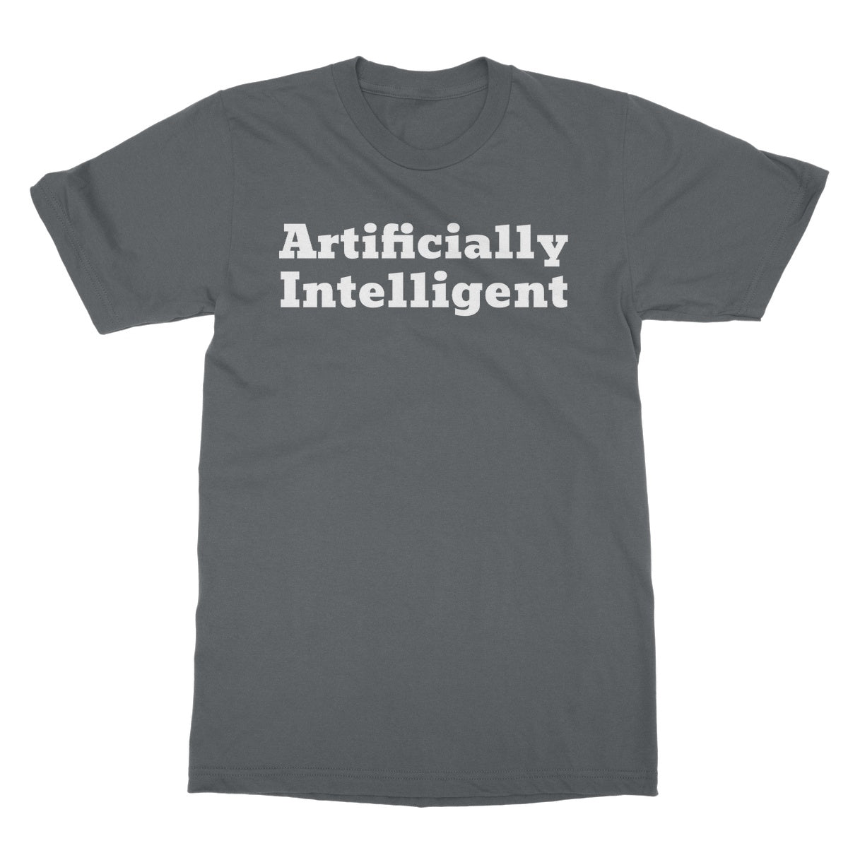 artificially intelligent t shirt grey