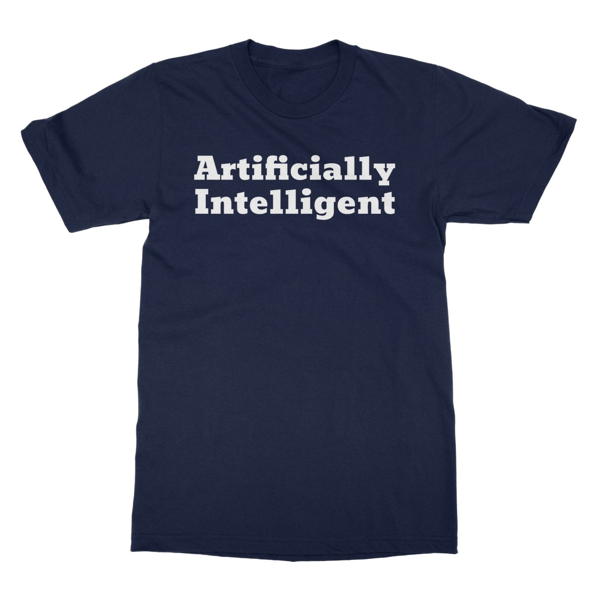 artificially intelligent t shirt navy