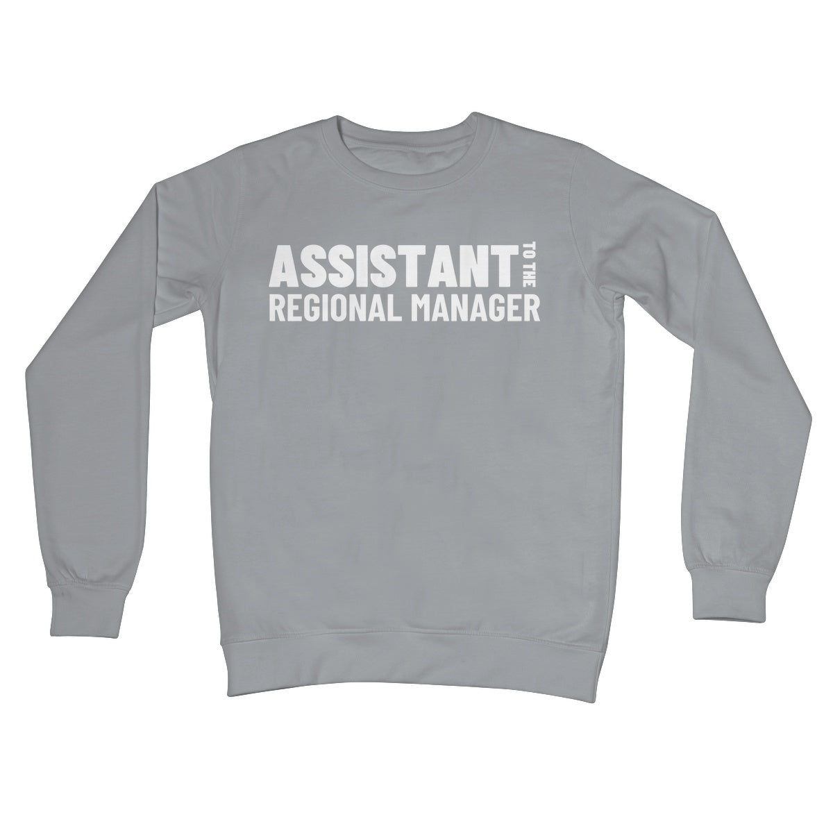assistant to the regional manager jumper grey