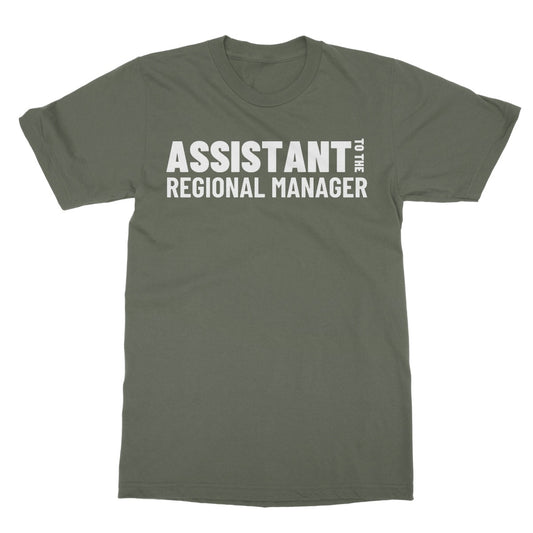 assistant to the regional manager t shirt green