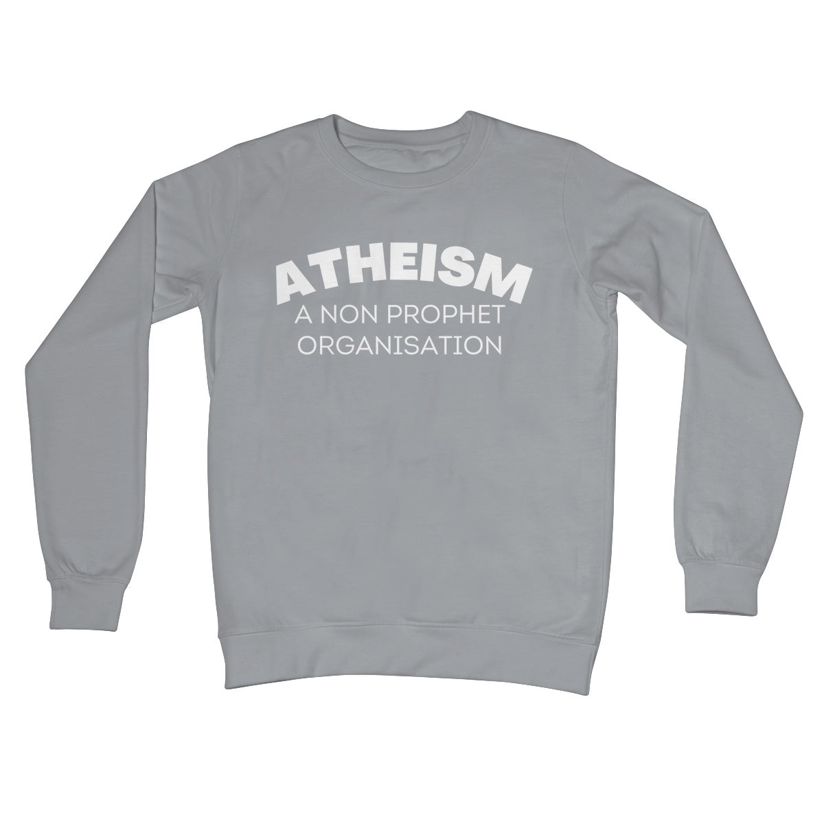 atheism jumper grey