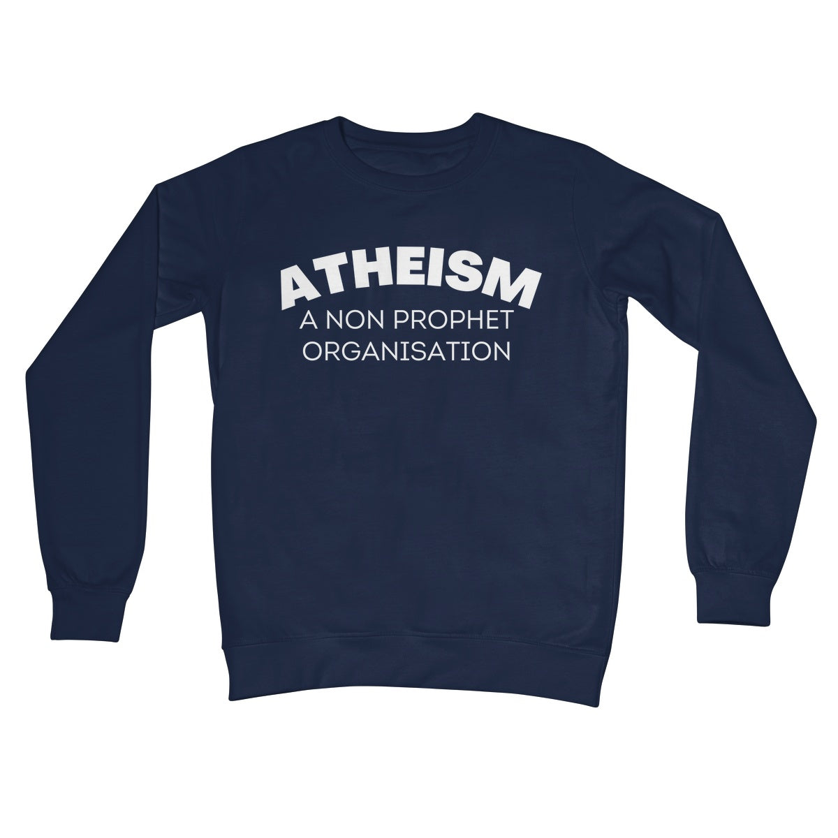 atheism jumper navy