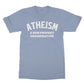 atheism t shirt blue