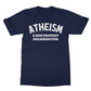 atheism t shirt navy