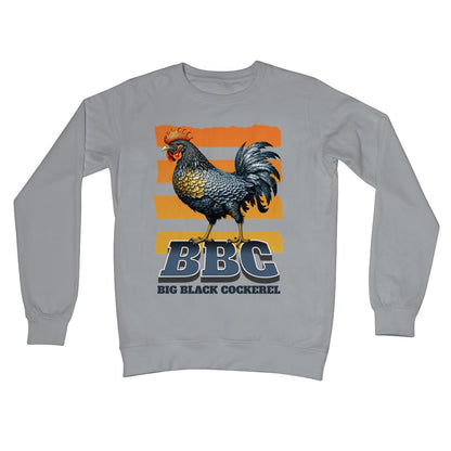 Big Black Cockerel Jumper - Steel Grey - Funny Jumper