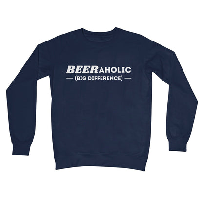 beeraholic jumper navy