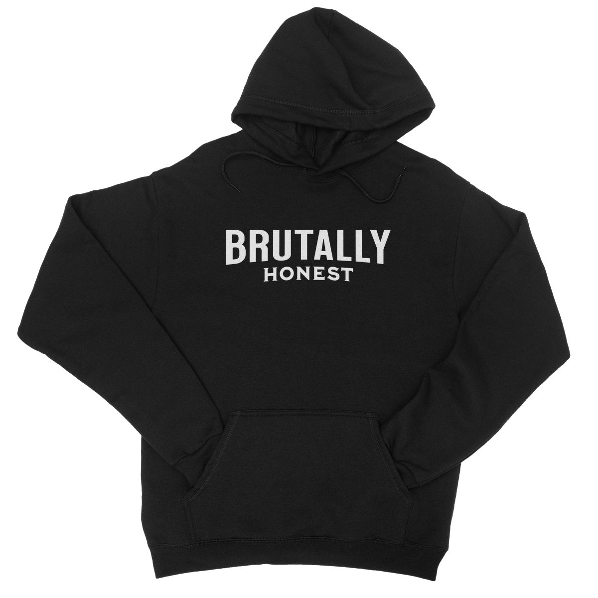 brutally honest hoodie black