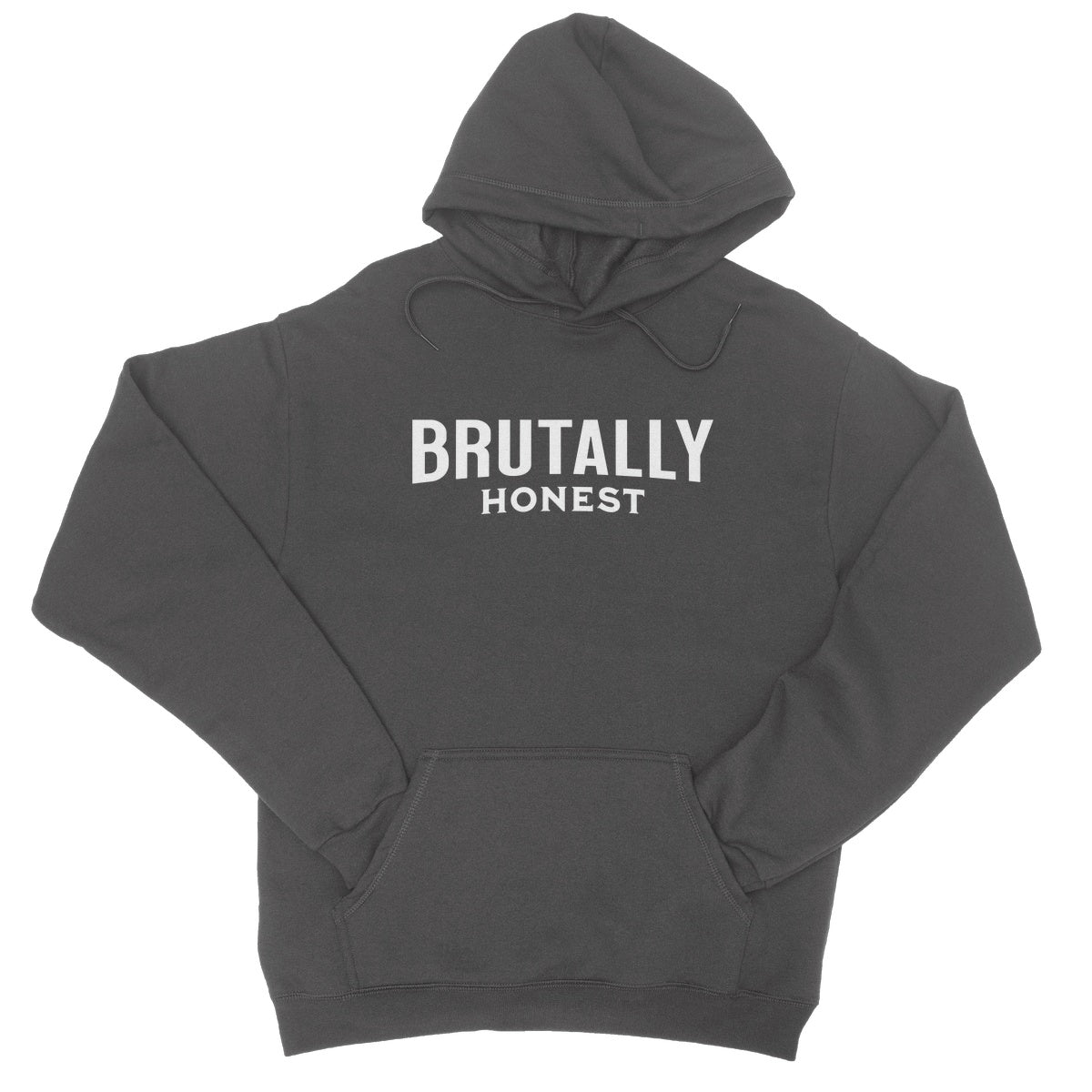brutally honest hoodie grey