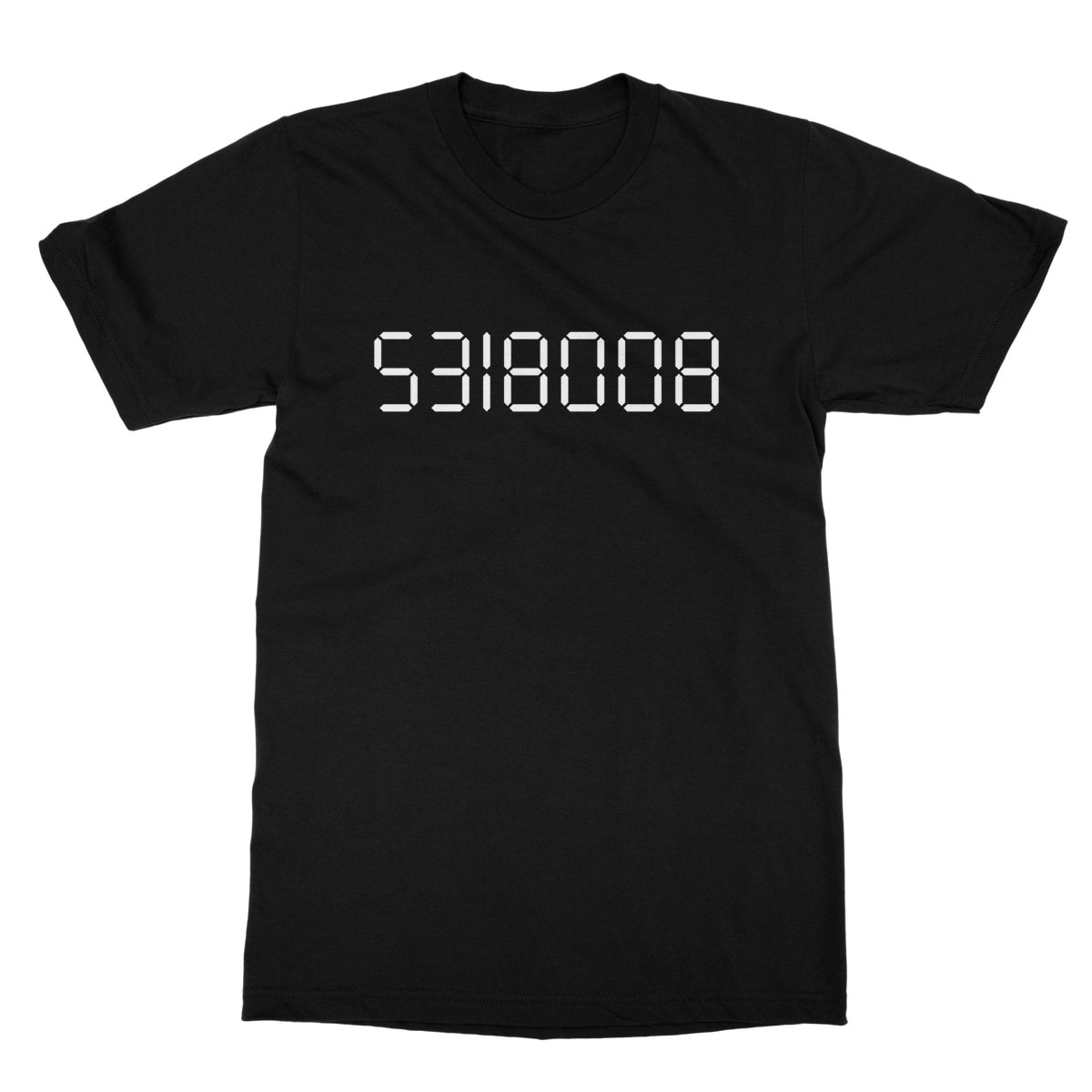 calculator boobies t shirt black