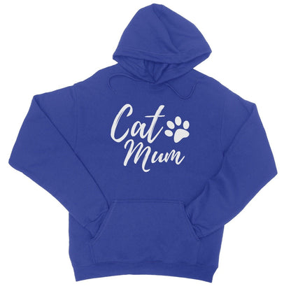 Cat Mum Hoodie - Royal - Funny Hoodie