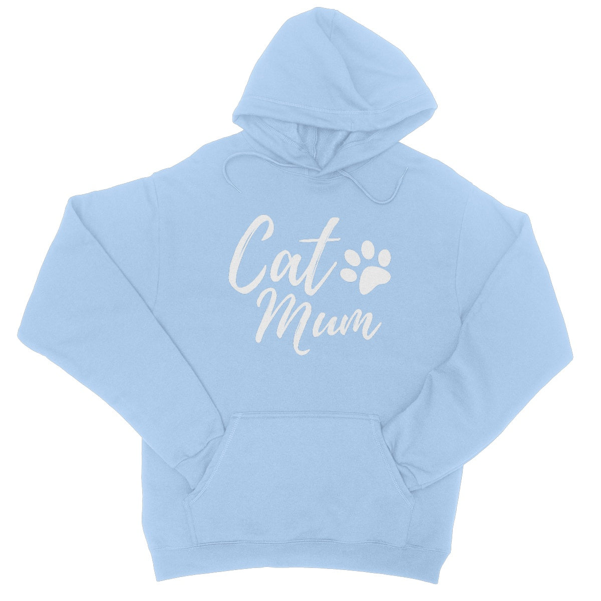 cat mum hoodie sky blue