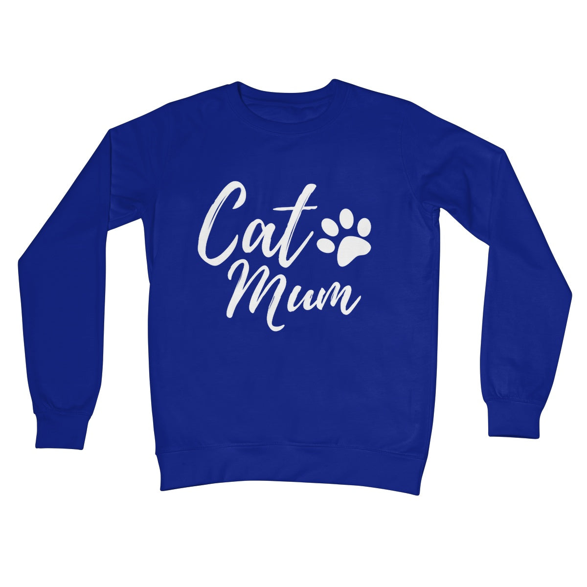 cat mum jumper blue