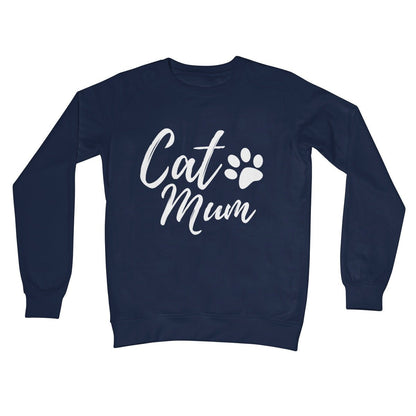 cat mum jumper navy