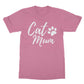 cat mum t shirt pink
