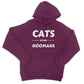 cats over hoomans hoodie purple
