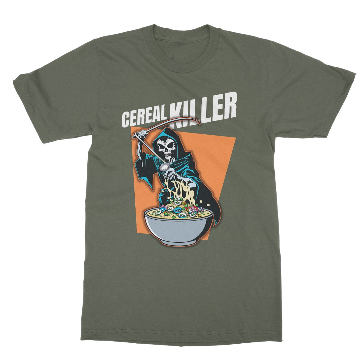 cereal killer t shirt green